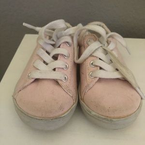 Janie and Jack pink tennis shoes size 6